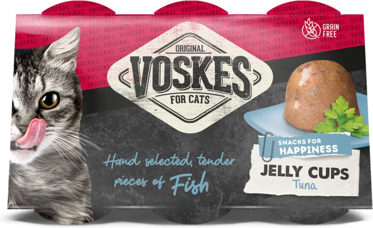 12x Voskes Jelly Cups Tonijn 6 x 25 gr