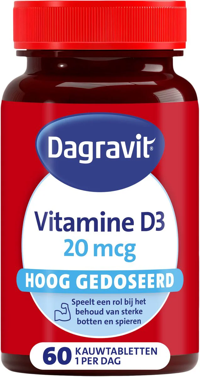 Dagravit Vitamine D 20mcg Tabletten 60TB