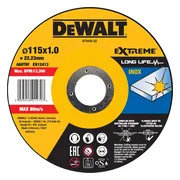 DeWALT DT3442 EXTREME™ Doorslijpschijf RVS 115mm