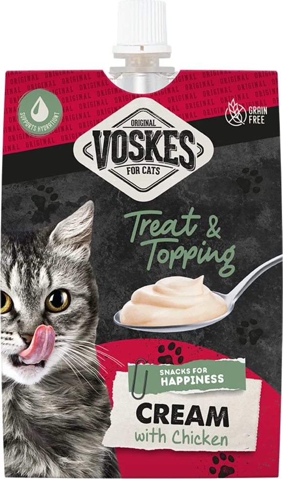 Voskes Original Cream Kattensnack Kip 90 gr