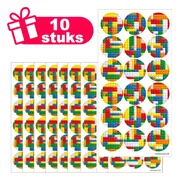 GeboorteVriendin Bouwstenen Stickervellen - Traktatie stickers voor kinderen - 180 stickers