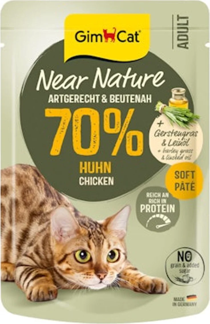 GimCat Kattenvoer Near Nature Kip 85 gr