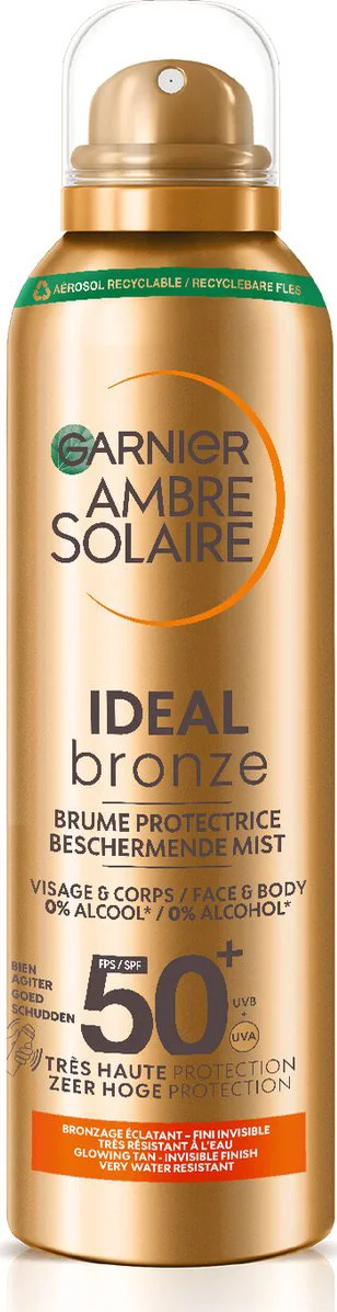 Garnier Ambre Solaire Ideal Bronze Beschermende Mist SPF 50 150 ml