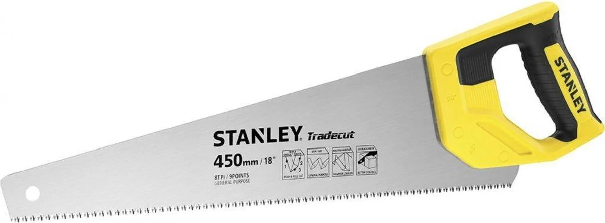 Stanley STHT20354-1 Houtzaag Tradecut Universal 450mm 8 TPI