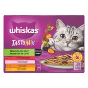 4x Whiskas Tasty Mix Adult Keuze van de Chef in Saus Multipack 12 x 85 gr