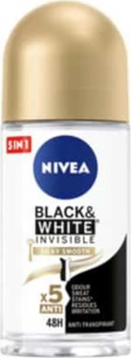 NIVEA Deodorant Roller Black & White Silky Smooth 50 ml