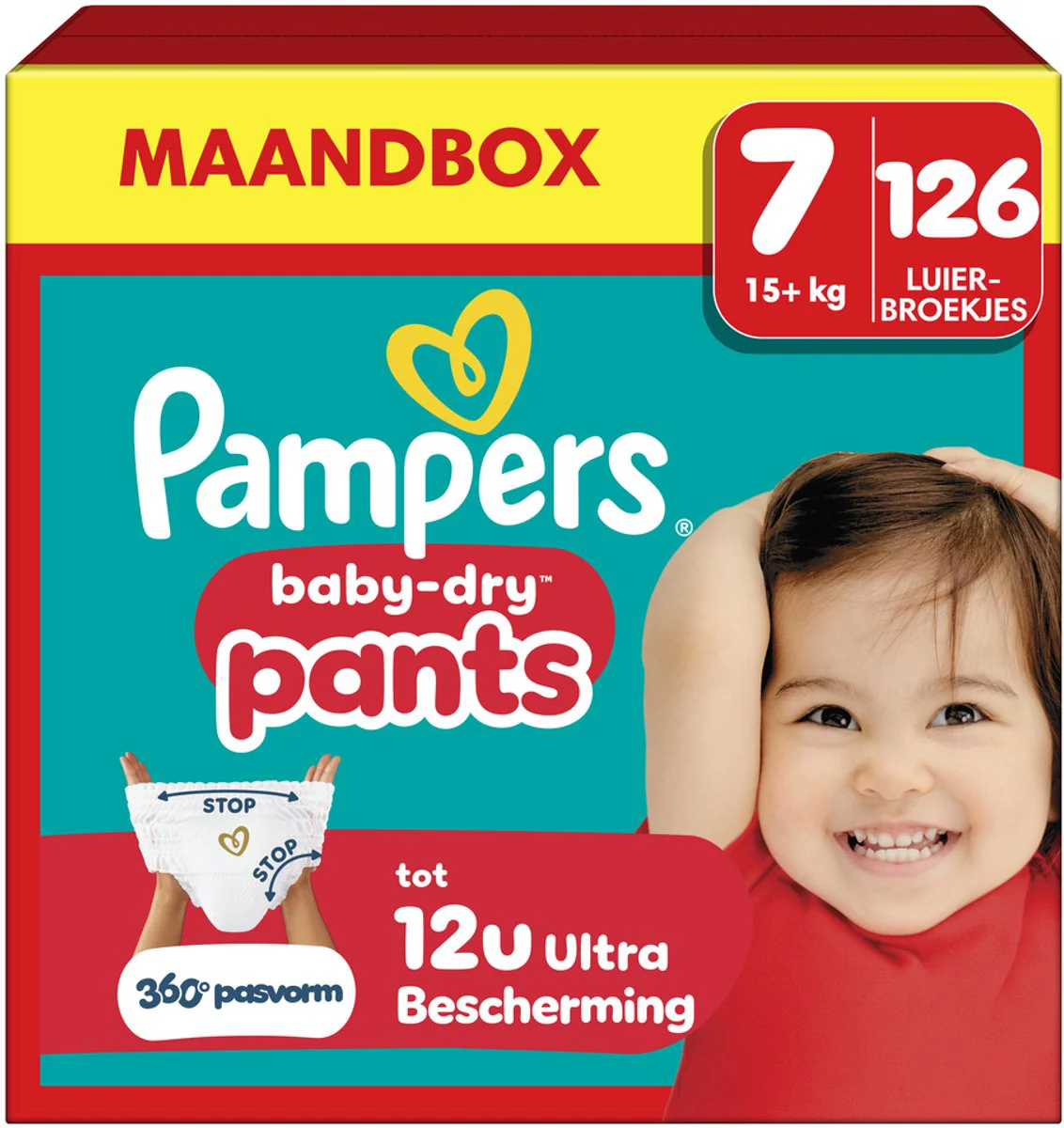 Pampers Baby Dry Luierbroekjes Maat 7 (15+ kg) 126 stuks