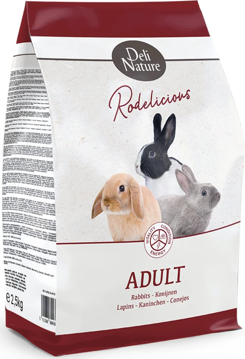 Deli Nature Konijnenvoer Rodelicious Adult 12,5 kg