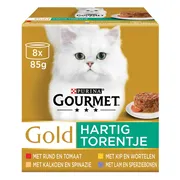Gourmet Gold Kattenvoer Nat Hartig Torentje 8 x 85 gr