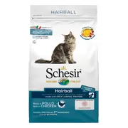 6x Schesir Kattenvoer Dry Hairball Kip 1,5 kg