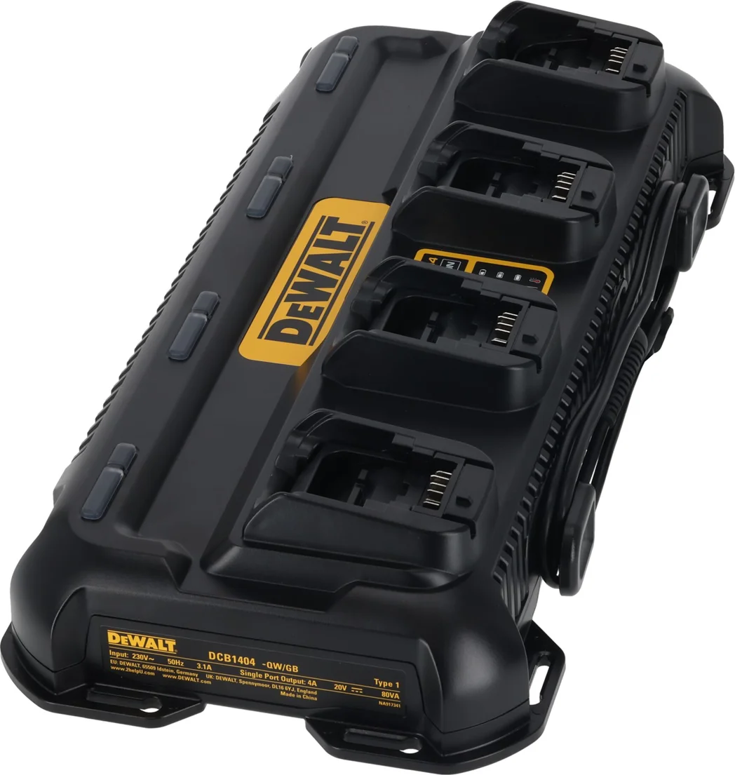 DeWALT DCB1404 Snellader 4-Poort 4.0Ah 12V/18V/54V XR Flexvolt