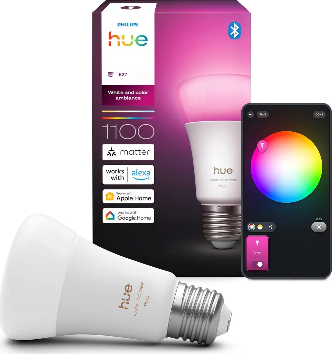 Philips Hue A60 White and Color E27 1100lm