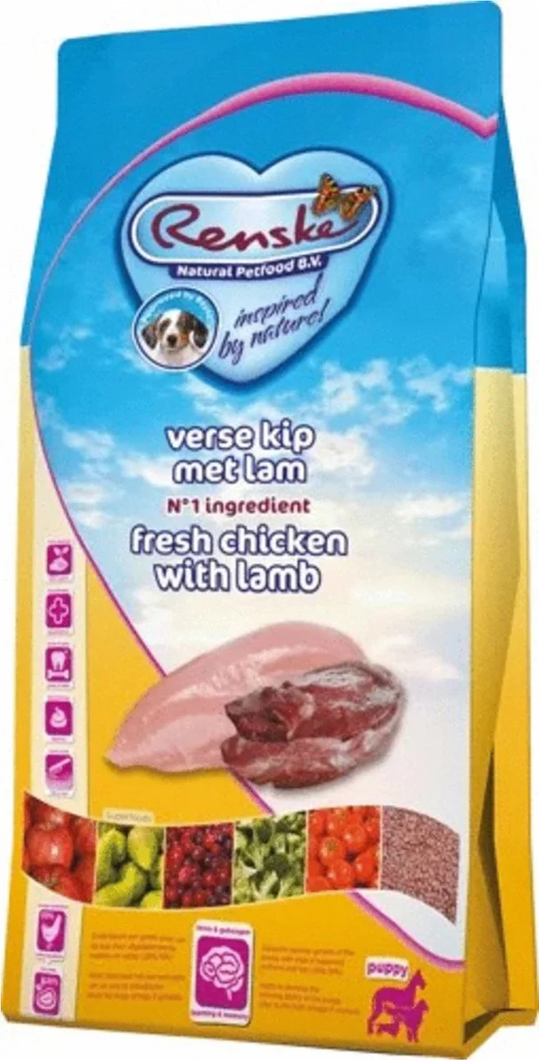 Renske Super Premium Puppy Hondenvoer Kip & Lam 6,5 kg