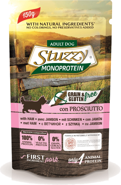 Stuzzy Hondenvoer Monoprotein Graanvrij Ham 150 gr
