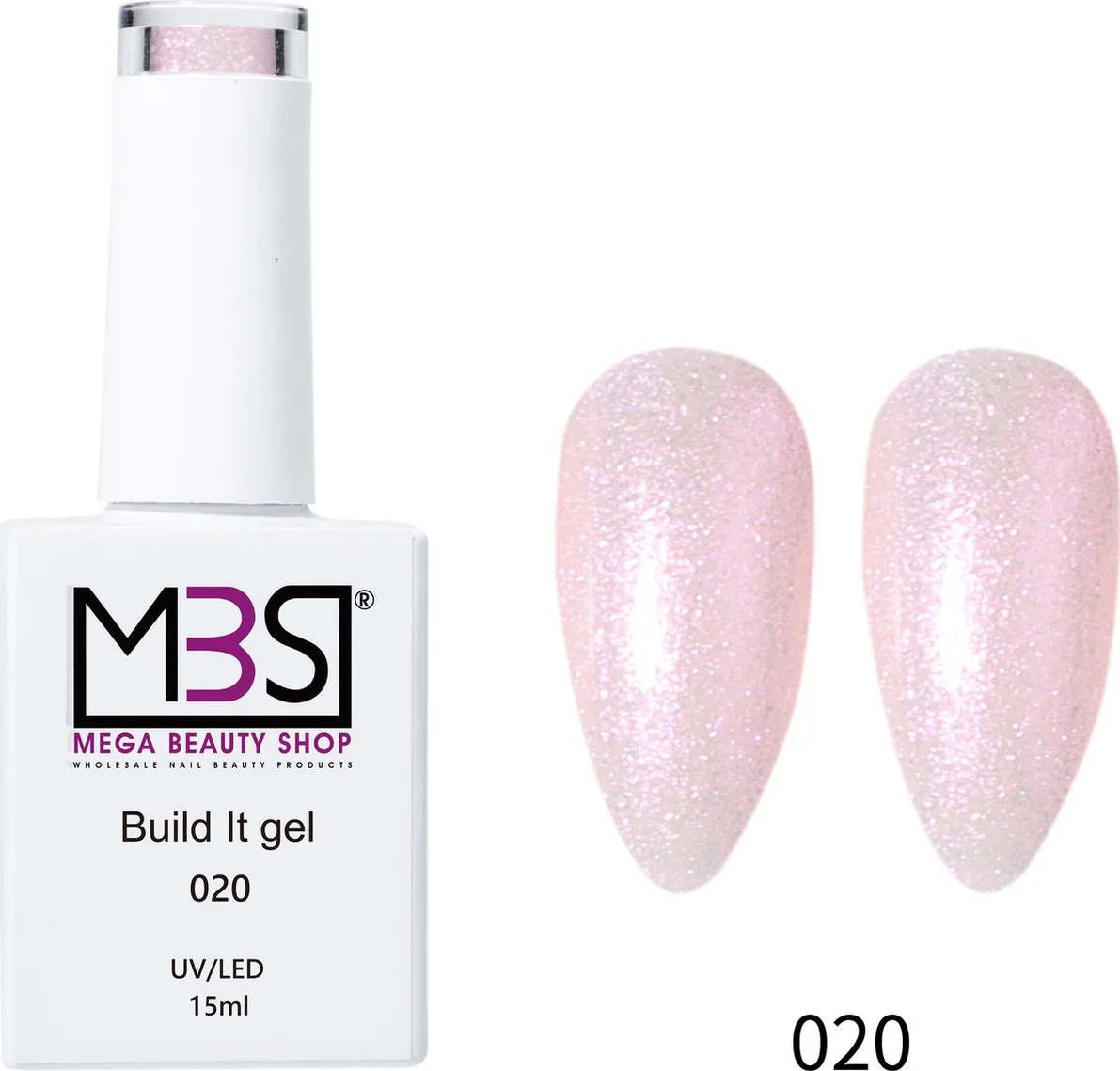 Biab gel/Build It gel 15ml. HEMA & TPO free (020) - Biab - Builder Gel - Biab nagellak - build it gel
