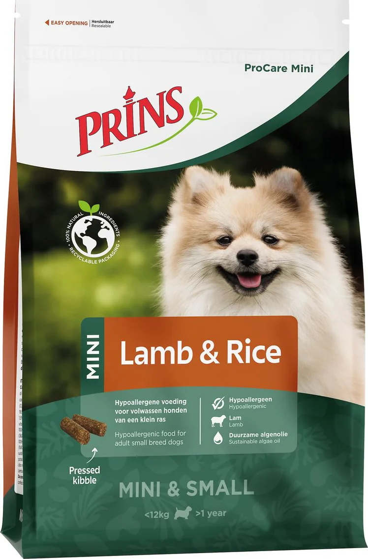 Prins ProCare Hondenvoer Mini Lam & Rijst 12 kg