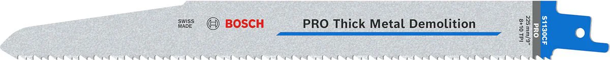 Bosch Professional S1130CF PRO Reciprozaagblad 225mm Thick Metal Demolition VE=5 - 2608657528