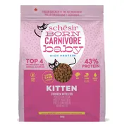 8x Schesir Born Carnivore Kitten Kattenvoer Chicken & Egg 255 gr