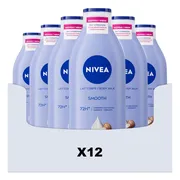 12x NIVEA Zijdezachte Body Milk 400 ml