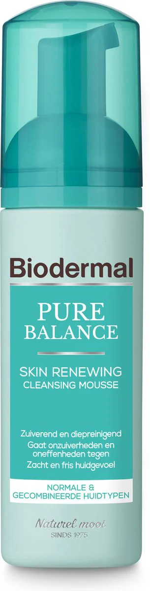 Biodermal Cleansing Mousse Pure Balance Skin Renewing 150ml