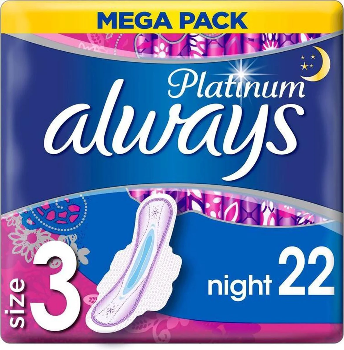 Always Maandverband Platinum Nacht 22 stuks