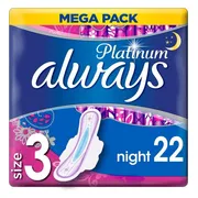 Always Maandverband Platinum Nacht 22 stuks
