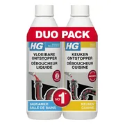 10x HG Vloeibare Ontstopper & Keukenontstopper Promopack 2 x 500 ml