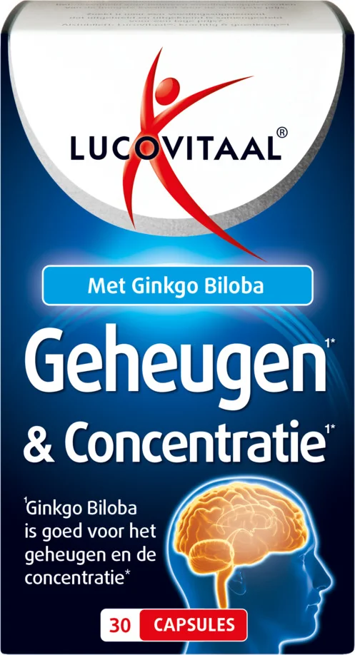 3x Lucovitaal Geheugen & Concentratie 30 capsules