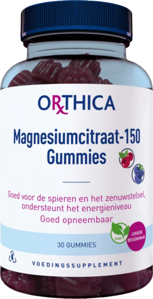 Orthica Magnesiumcitraat-150 Gummies 30 gummies