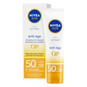 6x NIVEA Sun Anti-Age Q10 Zonnebrand Gezicht SPF 50 50 ml