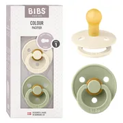 BIBS Fopspeen 0-6 Maanden Ivory/Sage 2ST