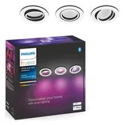 Philips Hue Centura inbouwspot White and Color - rond - Wit - 3-pack
