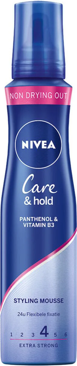 3x NIVEA Haarmousse Care & Hold Extra Strong 150 ml