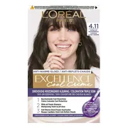 3x L'Oréal Excellence Cool Crème Permanente Crèmekleuring 4.11 - Ultra As Middenbruin