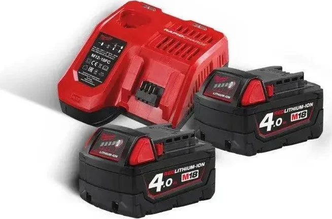 Milwaukee M18 NRG-402 Accu Starterset 18V 2x 4.0Ah - 4933459215
