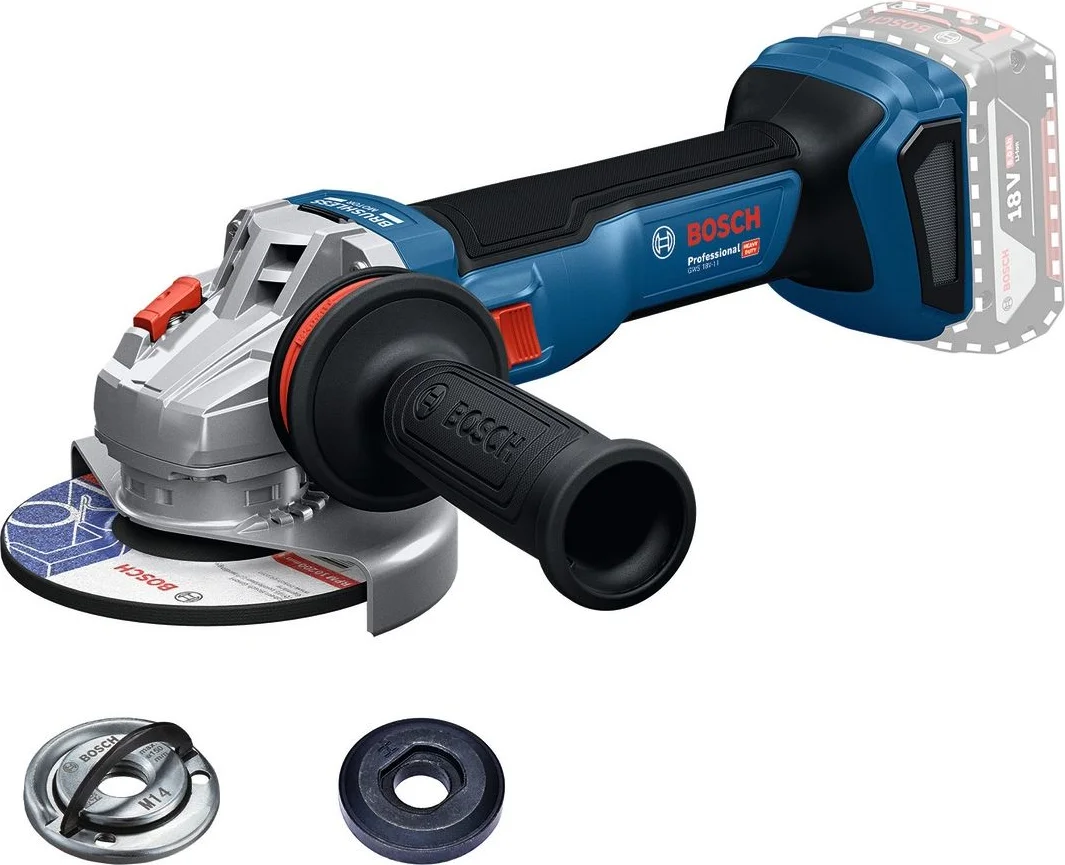 Bosch Professional GWS 18V-11 Accu haakse slijper 115mm 18V Basic Body - 06019N4101