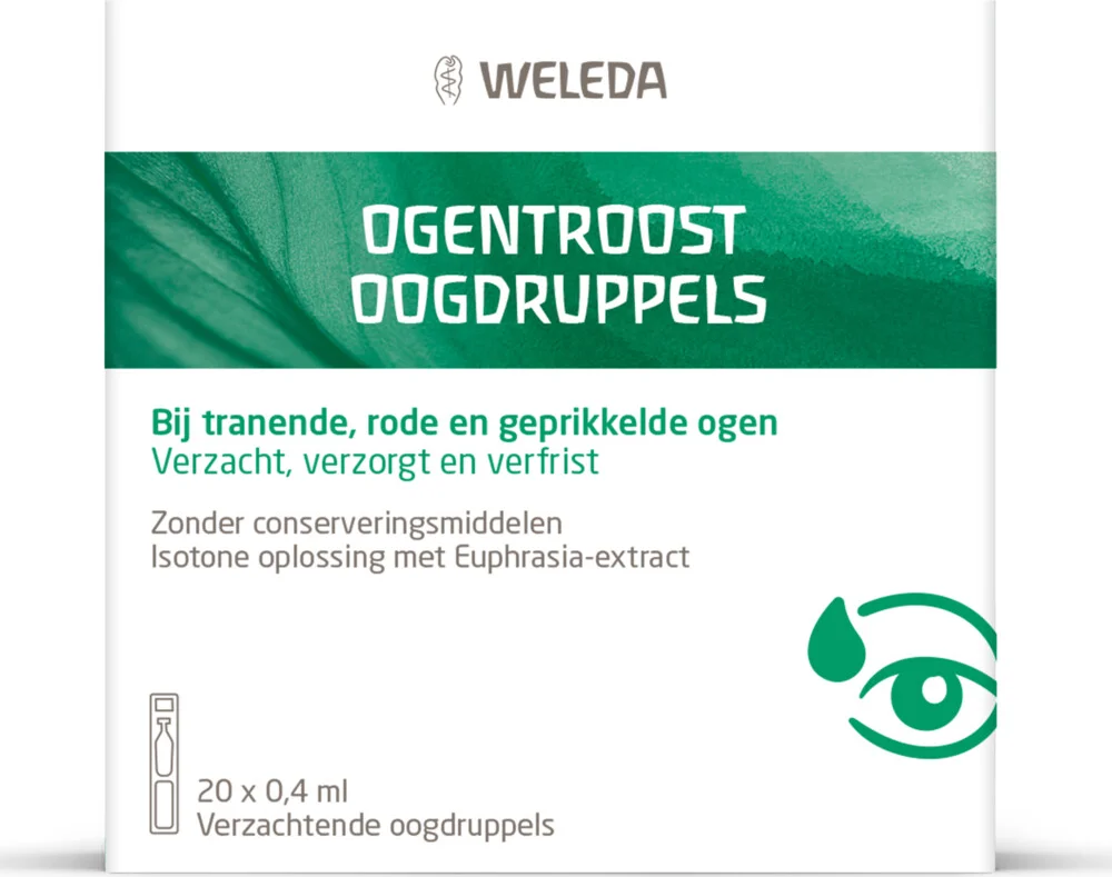 2x WELEDA Ogentroost Oogdruppels Ampullen 20 stuks