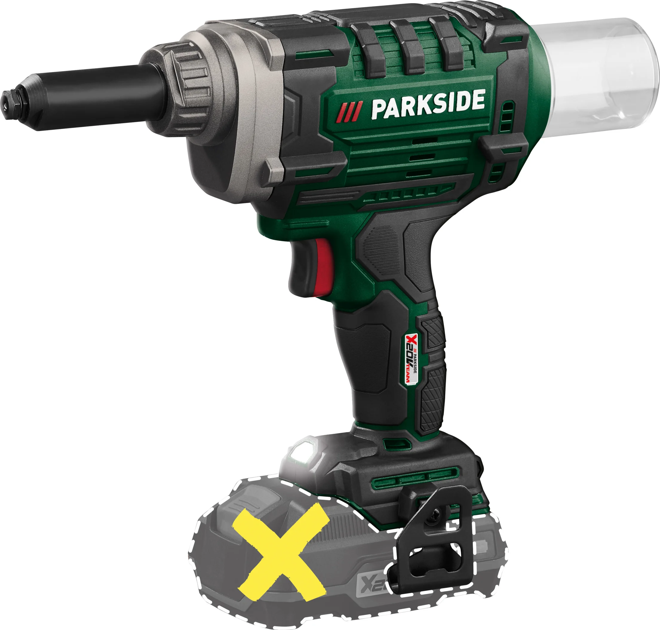 PARKSIDE Accu-popnagelpistool 20 V zonder accu en lader