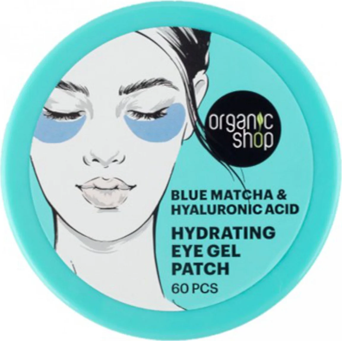 Organic Shop Blue Matcha & Hyaluronic Acid Hydrating Eye Gel Patch 60ST