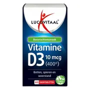 3x Lucovitaal D3 10 mcg (400Ie) Vitamine Vegan Kauwtabletten 60 kauwtabletten