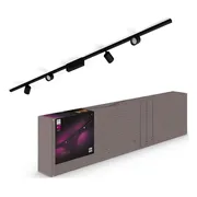 Philips Hue Perifo railverlichting plafond - 4 spots - White and Color - Zwart