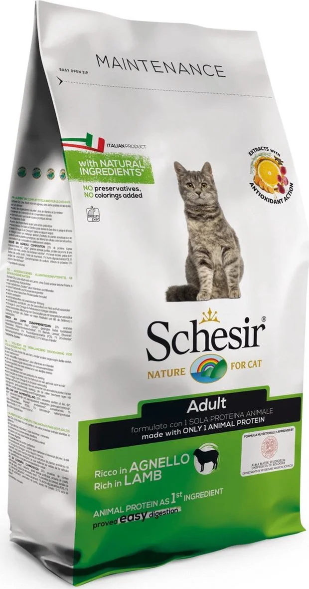 Schesir Kattenvoer Dry Maintenance Lam 400 gr