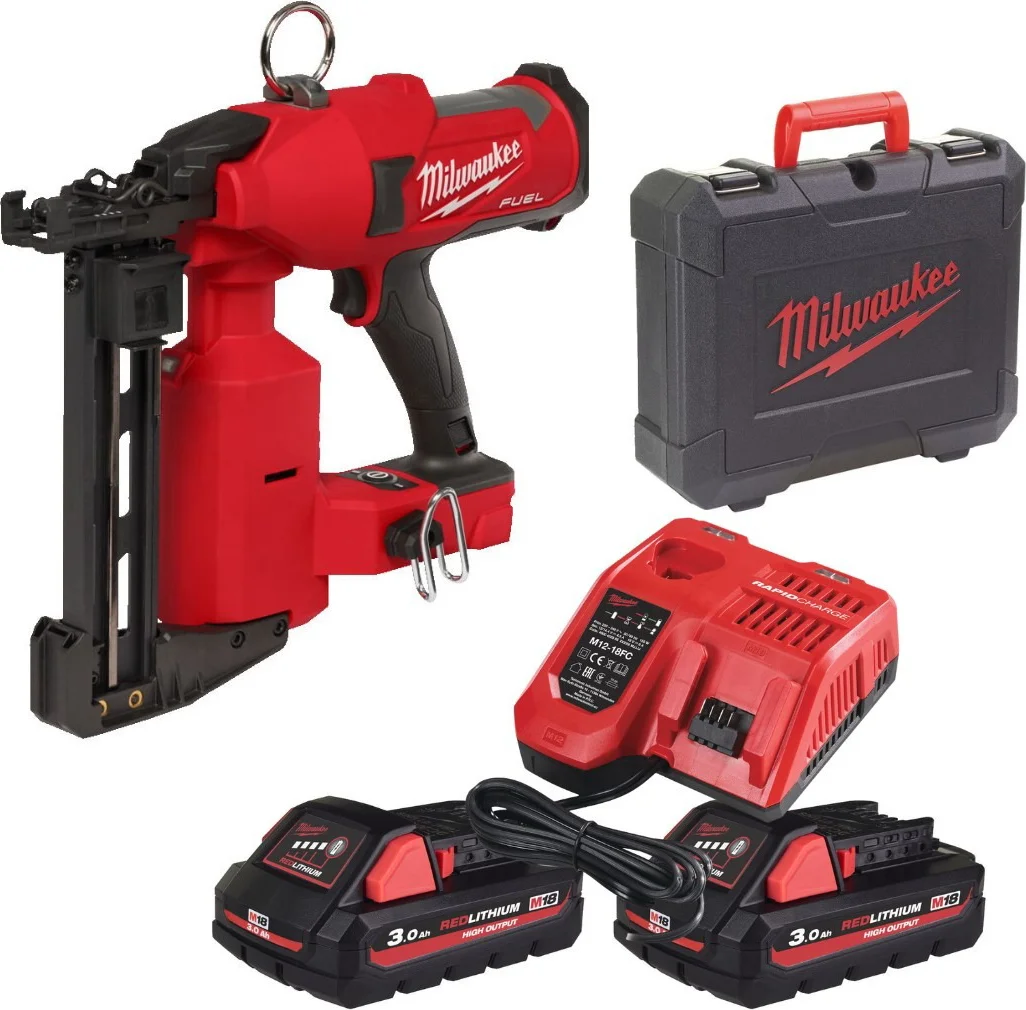 Milwaukee M18 FUEL™ FFUS-302C Accu constructietacker voor hekwerk 18V 3.0Ah in koffer - 4933479832