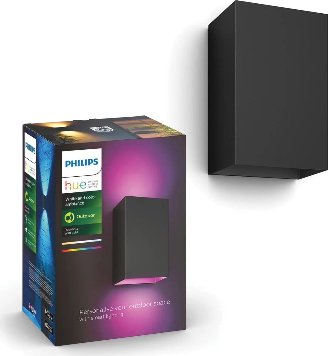 Philips Hue Resonate muurlamp White and Color zwart