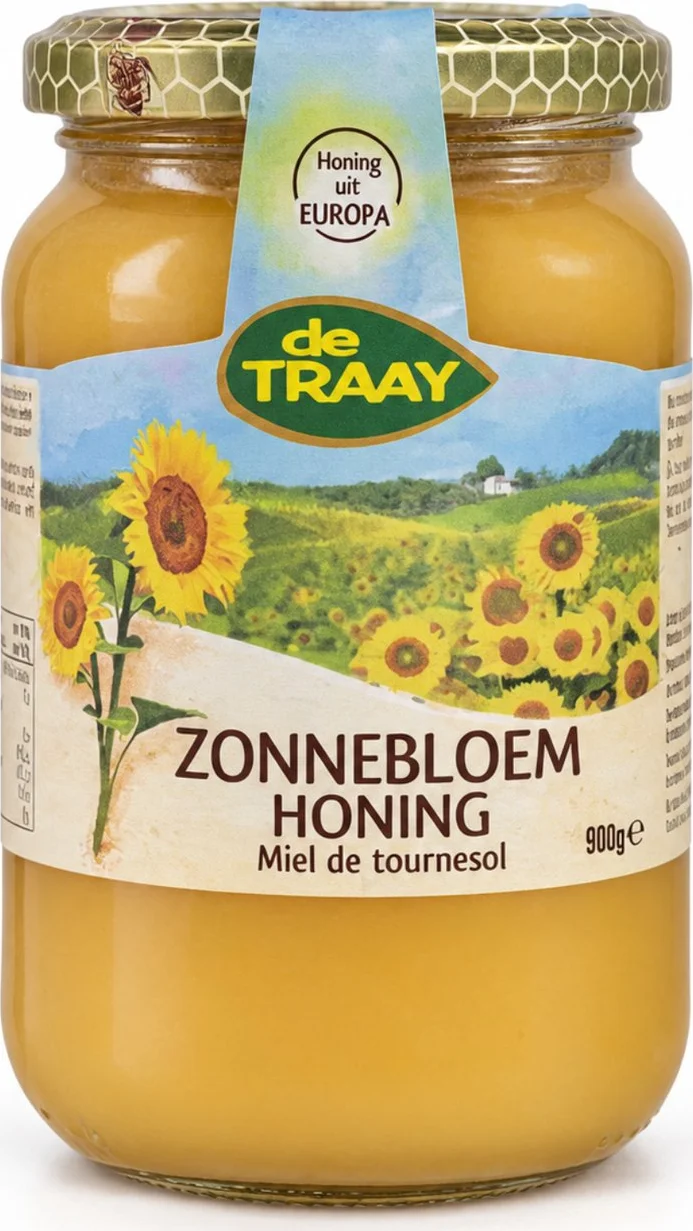 De Traay Zonnebloemhoning 900GR