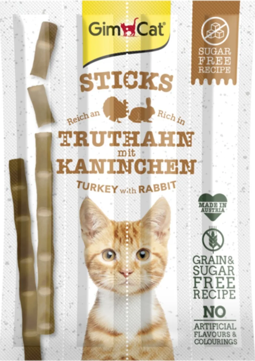 GimCat Sticks Kalkoen & Konijn 4 stuks