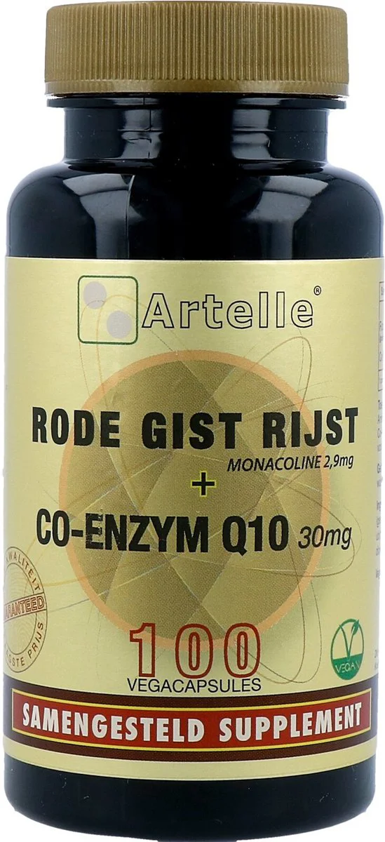 Artelle Rode Gist Rijst Co Enzym Q10 Vegacapsules 100VCP