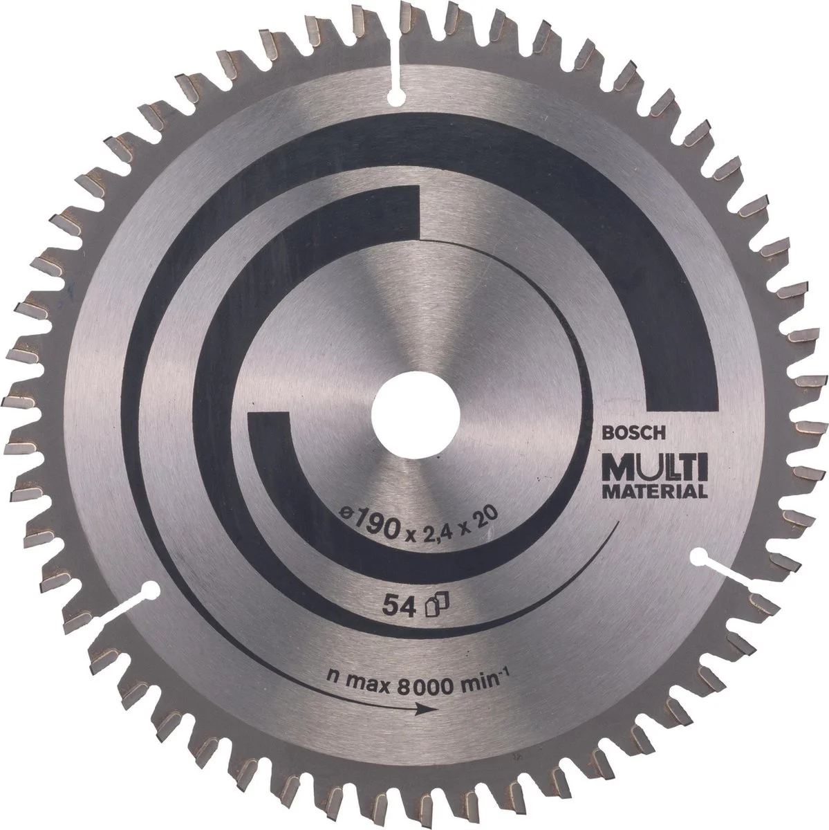 Bosch Professional Cirkelzaagblad PRO Multi Material | Ø 190 x 2,4 x 20mm 54T - 2608640508
