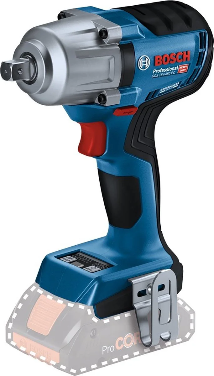 Bosch Professional PRO GDS 18V-450 PC Accu slagmoersleutel 450Nm 1/2" - 06019K4100