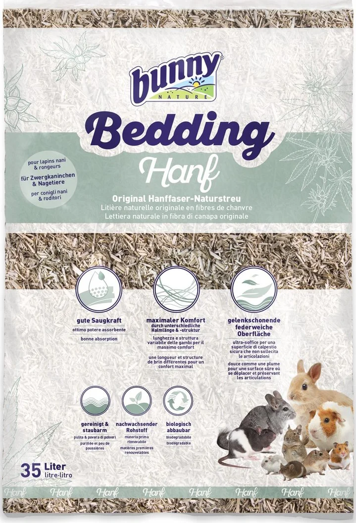 Bunny Nature Bodembedekking Hanf Hennepstrooisel 35 liter